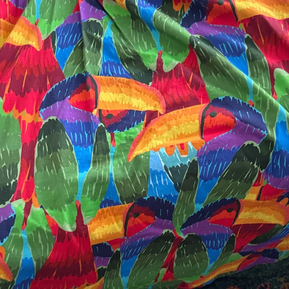Bright Multi-Color Twist-Front Women’s Dress - Picture 3 of 7